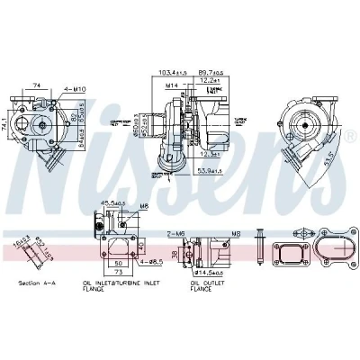 Imagem de NISSENS 93764 Turbocompressor