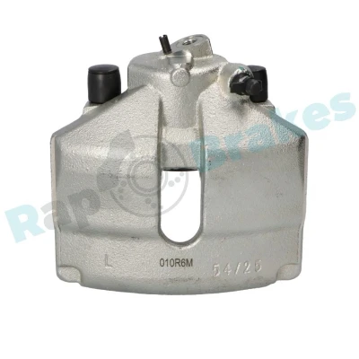 Imagem de FTE 9298241 Pinça de travão cinzento Ferro fundido Eixo dianteiro, lado esquerdo sem suporte VOLKSWAGEN: Passat B6 Variant, Golf 5, Polo V Hatchback