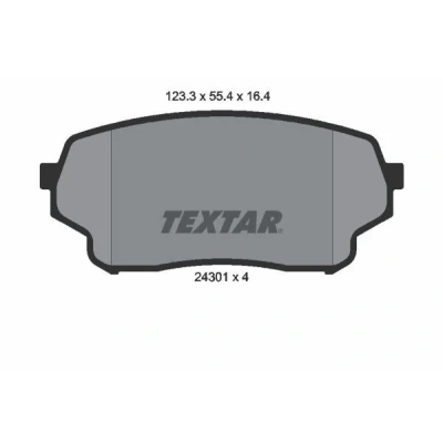 Imagem de TEXTAR 2430101 Jogo de pastilhas para travão disco não preparado indicador aviso desgaste SUZUKI: Grand Vitara 1 SUV