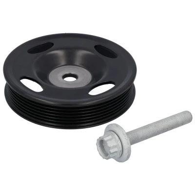 Imagem de FEBI BILSTEIN 185532 Polia da Cambota 6PK 135mm com retentor, parafuso SEAT: Ibiza 4, Alhambra II, VOLKSWAGEN: Passat B6 Variant