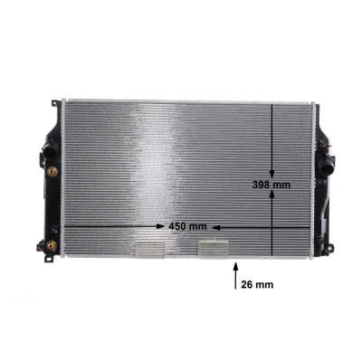 Imagem de MAHLE ORIGINAL CR 2271 000S Radiador, arrefecimento do motor 670 411 26 Aletas de refrigeração soldadas