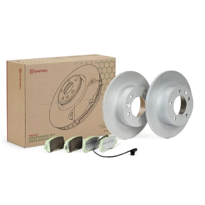 Imagem de BREMBO KT 10 036 Kit de travões cheio sem acessórios com parafusos incl. contacto aviso desgaste