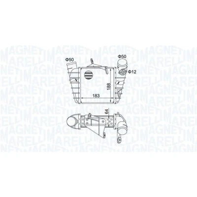 Imagem de MAGNETI MARELLI 351319204750 Intercooler SEAT: Ibiza 3, VOLKSWAGEN: Polo IV Hatchback, SKODA: Fabia 2, 1 Combi, I Hatchback