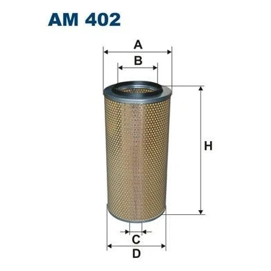 Imagem de FILTRON AM 402 Filtro de ar 495 240 Cartucho filtrante