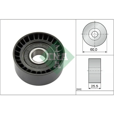 Imagem de INA 532 0243 10 Polia de Desvio RENAULT: CLIO 2 Kasten, MEGANE 1, Scénic MITSUBISHI: Carisma Sedan, VOLVO: S60 II