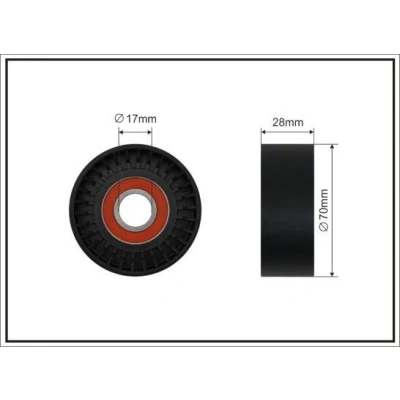 Imagem de CAFFARO 386 00 Polia Tensora BMW: 3 Touring, 1 Cabrio, 5 Touring