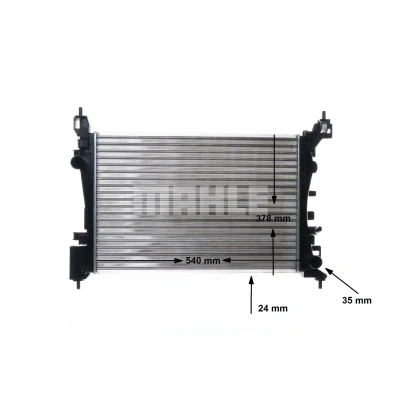 Imagem de MAHLE ORIGINAL CR 1182 000S Radiador, arrefecimento do motor OPEL: Corsa E Hatchback, D Adam