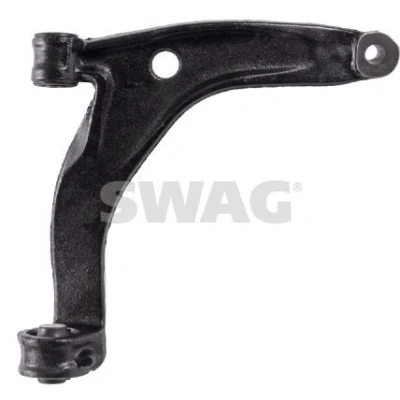 Imagem de SWAG 33 10 2408 Braço de suspensão com chumaceira em baixo, Eixo dianteiro, lado direito transversal Aço fundido VOLKSWAGEN: Transporter 5