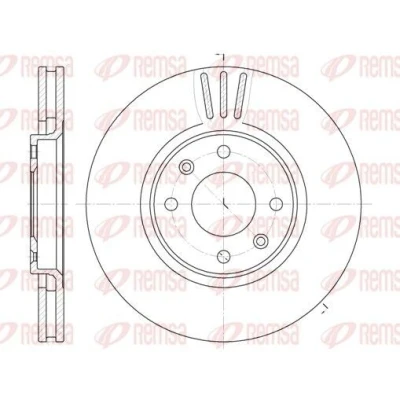 Imagem de REMSA 6604.10 Disco de travão Eixo dianteiro 283, 283 26 4 ventilado PEUGEOT: 206 Hatchback, Partner II Van, 307 SW, CITROËN: DS3 Hatchback