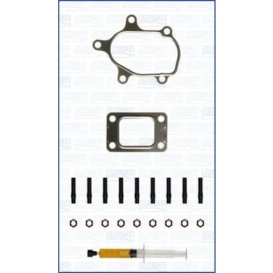 Imagem de AJUSA JTC11080 Kit de montagem, turbocompressor with studs, syringe oil com juntas instruções montagem
