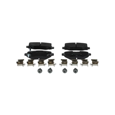Imagem de BOSCH 0 986 494 745 Jogo de pastilhas para travão disco Baixo teor metálico com avisador sonoro desgaste parafusos mola, acessórios