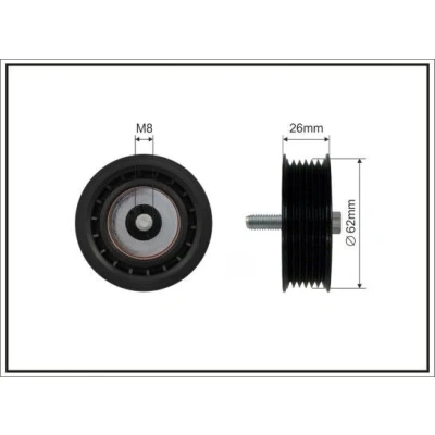 Imagem de CAFFARO 317 00 Polia de Desvio MERCEDES BENZ: Classe C T modell, E Sedan, S OPEL: Insignia A Sedan