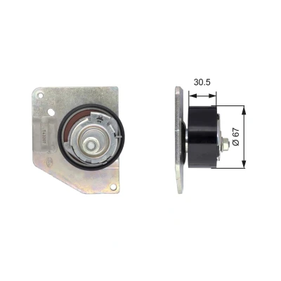 Imagem de GATES T43207 Rolo tensor, correia dentada Tru Power RENAULT: MEGANE 3