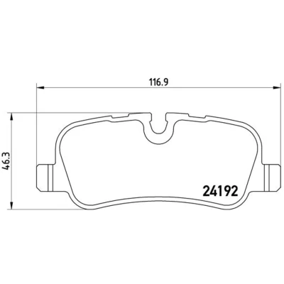 Imagem de BREMBO P 44 019 Jogo de pastilhas para travão disco preparado indicador aviso desgaste com parafusos pinça acessórios