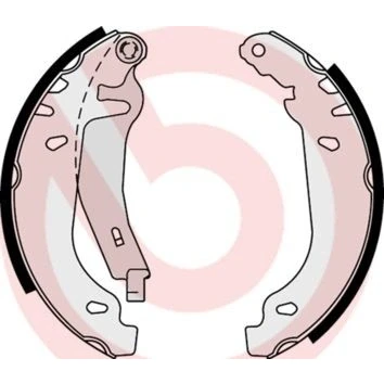 Imagem de BREMBO S 61 539 Maxilas de travão 180 32 com alavanca do mão PEUGEOT: 306 Hatchback, CITROËN: Xsara ZX Hatchback