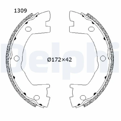 Imagem de DELPHI LS2202 Maxilas de Travão Mão