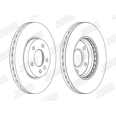 Imagem de JURID 562631JC 1 Disco de travão 300 26 5 ventilado revestido com parafusos OPEL: Astra J Sports Tourer, Hatchback, Ampera