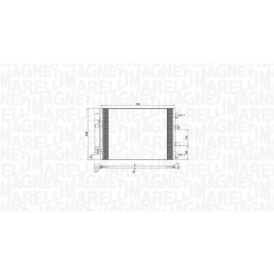 Imagem de MAGNETI MARELLI 350203773000 Condensador com secador 570x398x16 398 570 16 FORD: FOCUS 3 Turnier