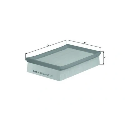 Imagem de MAHLE ORIGINAL LX 435/1 Filtro de ar 57,0 184 257,0 Cartucho filtrante FORD: Escort 6, 5, ORION 3