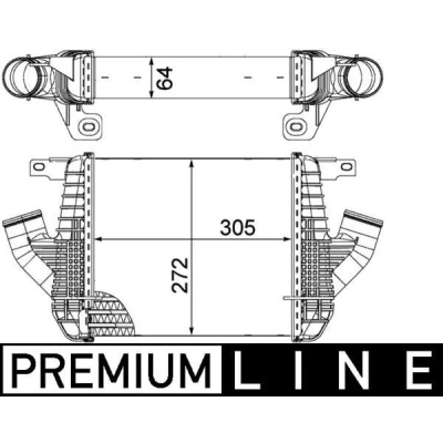 Imagem de MAHLE ORIGINAL CI 237 000P Intercooler