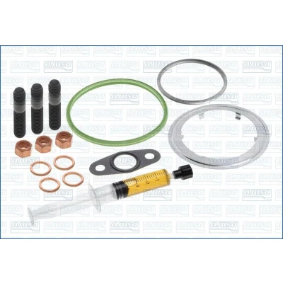 Imagem de AJUSA JTC11843 Kit de montagem, turbocompressor with studs, syringe oil com juntas instruções montagem BMW: 3 Coupe, Touring, Sedan