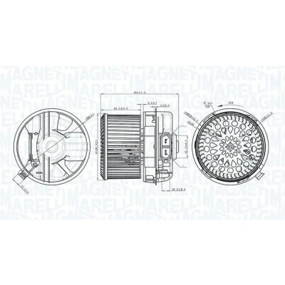 Imagem de MAGNETI MARELLI 069412272010 Motor eléctrico, ventilador do habitáculo 12