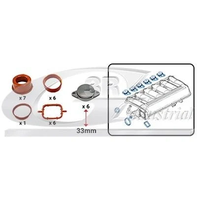 Imagem de 3RG 85108 Kit de reparação, módulo do tubo aspiração BMW: 5 Touring, 3 Coupe
