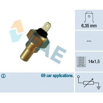 Imagem de FAE 31460 Sensor da Temperatura do Líquido de Refrigeração ALFA ROMEO: 33 Hatchback, 164