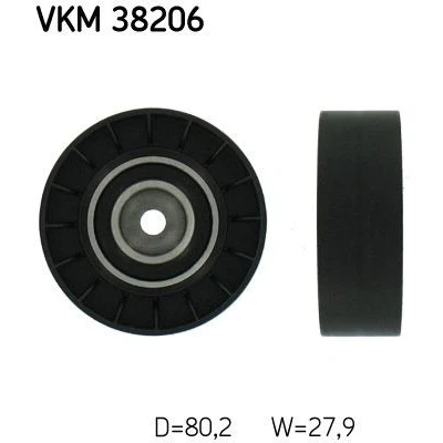 Imagem de SKF VKM 38206 Polia de Desvio BMW: 5 Sedan, Touring