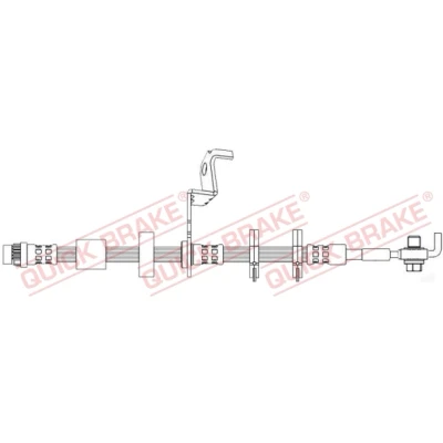 Imagem de QUICK BRAKE 50.725X Mangueira de Travão 589mm M10x1 com rosca interior, exterior