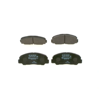 Imagem de BOSCH 0 986 424 297 Jogo de pastilhas para travão disco Baixo teor metálico com avisador sonoro desgaste DAIHATSU: Rocky SUV