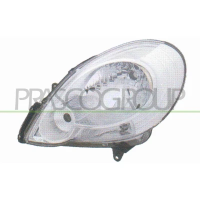 Imagem de PRASCO RN9184804 Farol Principal esquerda H4 transparente para circulação pela direita com motor elétrico de regulação do alcance dos faróis