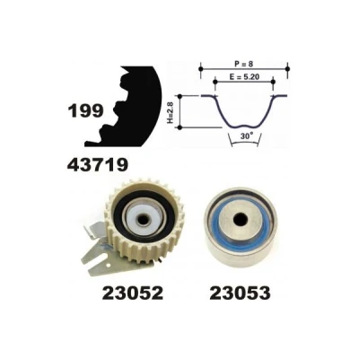 Imagem de MAPCO 23008 Jogo de correias dentadas 199 ALFA ROMEO: 159 Sportwagon, Sedan