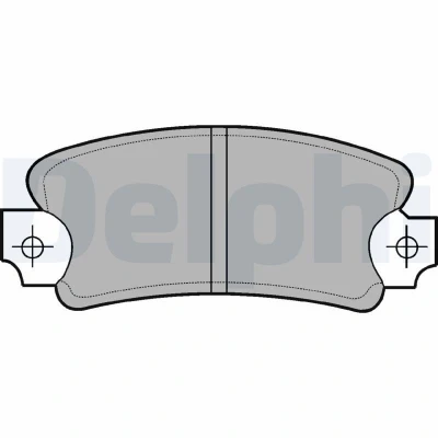 Imagem de Conjunto de pastilhas travão, travão disco DELPHI LP146, Traseira