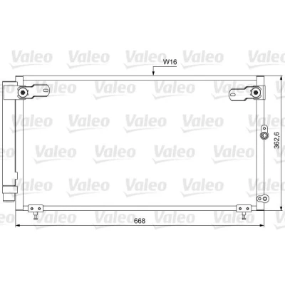 Imagem de Condensador, ar condicionado VALEO 814047