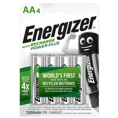Imagem de Energizer Power Plus Pilhas Recarregáveis 2000mAh AA 4 Unidades