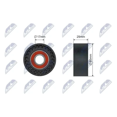 Imagem de NTY RNK AR 018 Polia Tensora ALFA ROMEO: 166, 156 Sportwagon, GT, FIAT: Punto II Hatchback, BRAVO 1, Stilo LANCIA: Lybra Carrinha