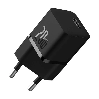 Imagem de Baseus Mini Carregador 1xUSB C Carga Rápida GaN5 20W Preto