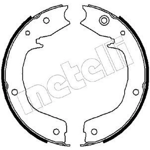 Imagem de METELLI 53 0267 Maxilas de Travão Mão MITSUBISHI: PAJERO 3