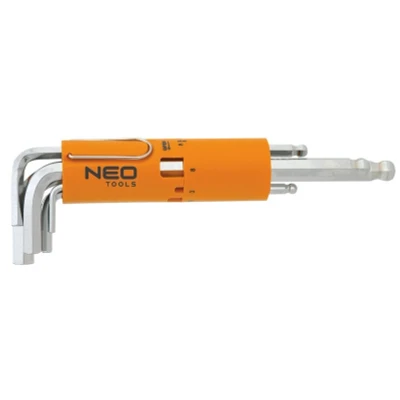 Imagem de NEO TOOLS 09 523 Kit de chaves parafusos angulares 2,2.5,3,4,5, 6,8,10 mm aço cromo vanádio 8