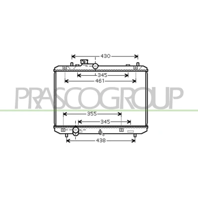 Imagem de PRASCO SZ034R003 Radiador, arrefecimento do motor Alumínio 374 563 23 Aletas de refrigeração unidas mecanicamente SUZUKI: SWIFT 3