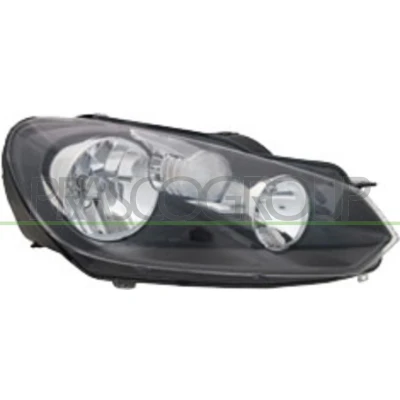 Imagem de PRASCO VG0384903 Farol Principal à direita H15, H7 com motor de regulação do alcance dos faróis VOLKSWAGEN: GOLF 6