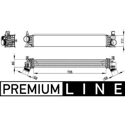 Imagem de MAHLE ORIGINAL CI 148 000P Intercooler