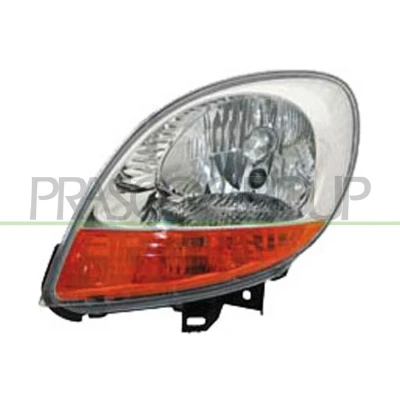 Imagem de PRASCO RN9174814 Farol Principal esquerda H4 amarelo com luz intermitente sem motor de regulação do alcance dos faróis RENAULT: Kangoo I Express