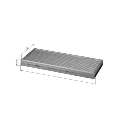 Imagem de MAHLE ORIGINAL LA 77 Filtro, ar do habitáculo Filtro de partículas 350,0mm 149, 148,0mm 30,0mm MERCEDES BENZ: Classe C T modell, Sedan