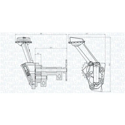 Imagem de MAGNETI MARELLI 351516000144 Bomba de Óleo RENAULT: CLIO 2, GRAND SCENIC MASTER 2 Kasten, MERCEDES BENZ: Sprinter 5 T Camião plataforma/Chassis