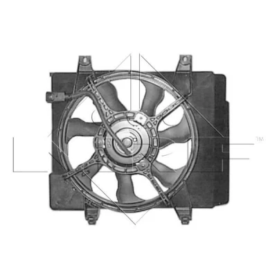 Imagem de NRF 47685 ventilador de radiador 335 12 180 com estrutura do (caixilho)