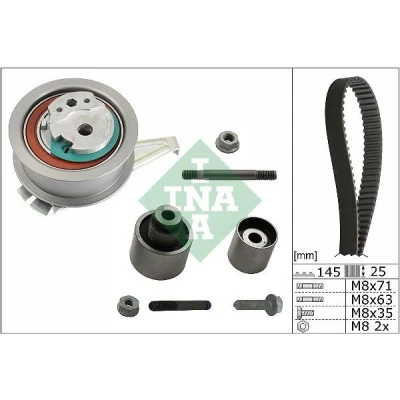 Imagem de INA 530 0759 10 Jogo de correias dentadas 145 VOLKSWAGEN: Passat B8 Variant, SKODA: Kodiaq