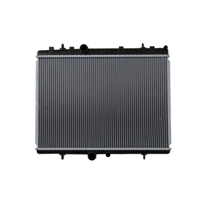 Imagem de NRF EASY FIT 50438 Radiador, arrefecimento do motor Alumínio 557 380 27 com componentes de montagem Aletas refrigeração soldadas
