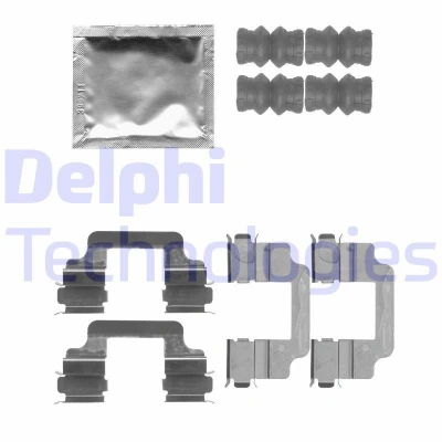 Imagem de DELPHI LX0509 Kit de acessórios, pastilhas travão VOLVO: V70 2, V60 I, 3